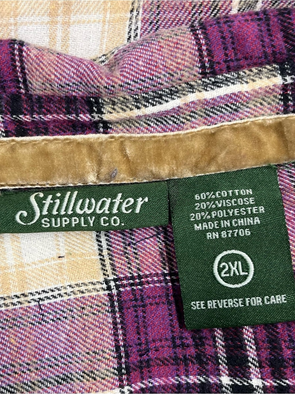 Stillwater Supply Co 2X  flannel 23” p2p - Picture 5 of 7
